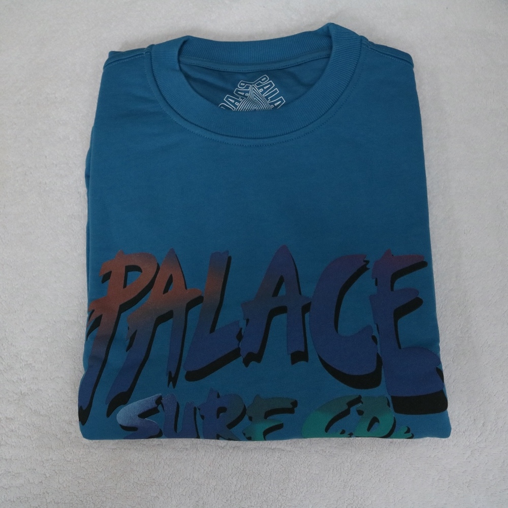 Palace - Surf Co Crewneck Sweatshirt Blue - Large